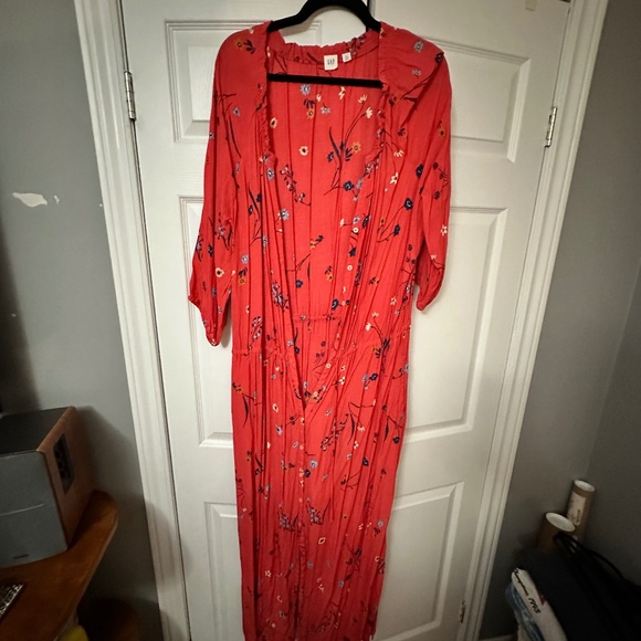 Gap Button up Floral Maxi Dress - Picture 1 of 2